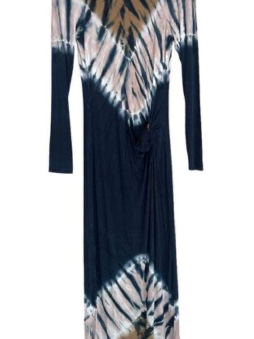 FABULOUS & BROKE Bennet Long Sleeve Ombre Tie Dye Dress Bodycon Size M